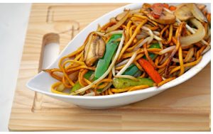 Vegetable Smoky BBQ Chow Mein